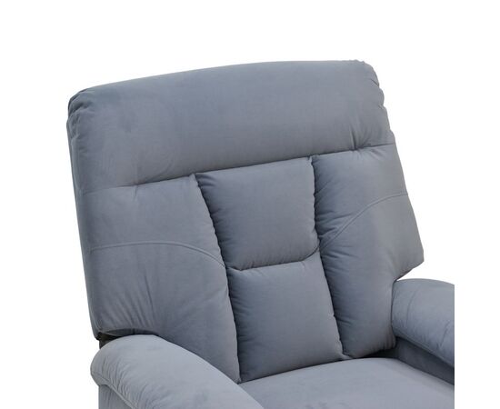 Πολυθρόνα relax με μηχανισμό massage Terpsi pakoworld γκρι βελούδο 80x94x100εκ - ΚΑΡΕΚΛΕΣ - ΠΟΛΥΘΡΟΝΕΣ ΕΣ. στο Milonadakis.gr