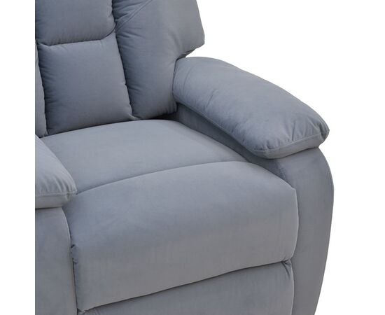 Πολυθρόνα relax με μηχανισμό massage Terpsi pakoworld γκρι βελούδο 80x94x100εκ - ΚΑΡΕΚΛΕΣ - ΠΟΛΥΘΡΟΝΕΣ ΕΣ. στο Milonadakis.gr
