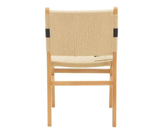 Καρέκλα Julien pakoworld rubberwood και επένδυση με σχοινί σε φυσικό-μαύρο χρώμα 61x54x85εκ - ΚΑΡΕΚΛΕΣ - ΠΟΛΥΘΡΟΝΕΣ ΕΣ. στο Milonadakis.gr