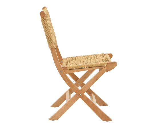 Καρέκλα πτυσσομενη Xianju pakoworld ξύλο οξιάς και σχοινί σε φυσική απόχρωση 47x58x85εκ - ΚΑΡΕΚΛΕΣ - ΠΟΛΥΘΡΟΝΕΣ ΕΣ. στο Milonadakis.gr
