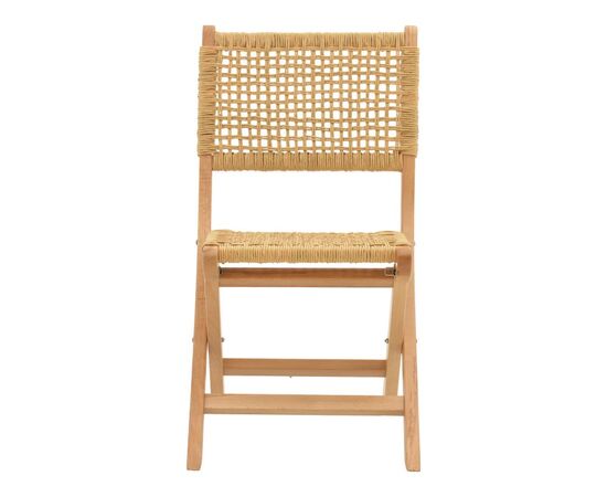 Καρέκλα πτυσσομενη Xianju pakoworld ξύλο οξιάς και σχοινί σε φυσική απόχρωση 47x58x85εκ - ΚΑΡΕΚΛΕΣ - ΠΟΛΥΘΡΟΝΕΣ ΕΣ. στο Milonadakis.gr