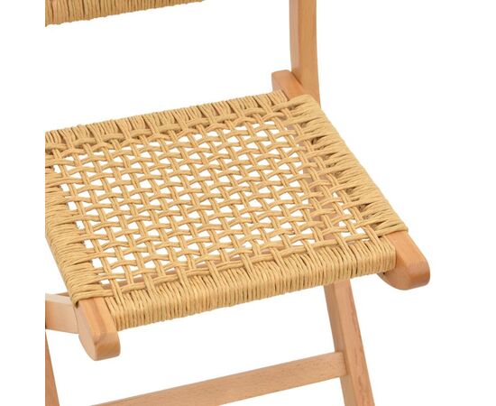 Καρέκλα πτυσσομενη Xianju pakoworld ξύλο οξιάς και σχοινί σε φυσική απόχρωση 47x58x85εκ - ΚΑΡΕΚΛΕΣ - ΠΟΛΥΘΡΟΝΕΣ ΕΣ. στο Milonadakis.gr