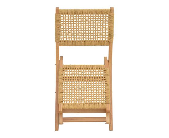 Καρέκλα πτυσσομενη Xianju pakoworld ξύλο οξιάς και σχοινί σε φυσική απόχρωση 47x58x85εκ - ΚΑΡΕΚΛΕΣ - ΠΟΛΥΘΡΟΝΕΣ ΕΣ. στο Milonadakis.gr