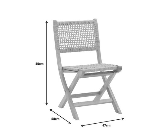 Καρέκλα πτυσσομενη Xianju pakoworld ξύλο οξιάς και σχοινί σε φυσική απόχρωση 47x58x85εκ - ΚΑΡΕΚΛΕΣ - ΠΟΛΥΘΡΟΝΕΣ ΕΣ. στο Milonadakis.gr