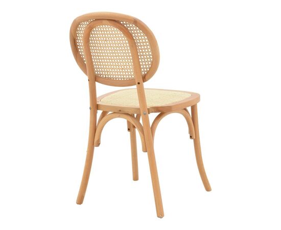 Καρέκλα Zoel pakoworld ξύλο οξιάς και rattan σε φυσική απόχρωση 45x52x82εκ - ΚΑΡΕΚΛΕΣ - ΠΟΛΥΘΡΟΝΕΣ ΕΣ. στο Milonadakis.gr