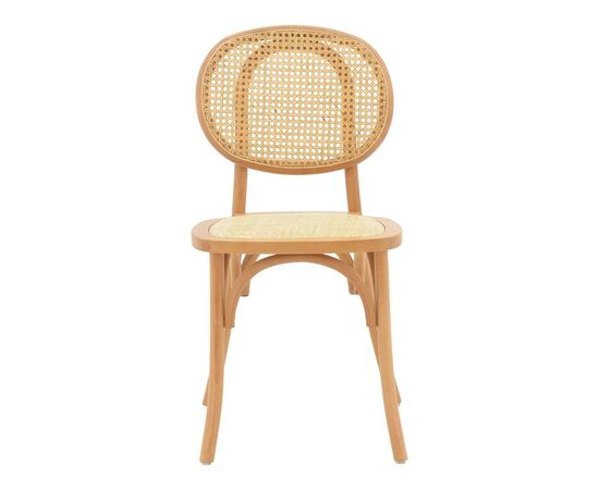 Καρέκλα Zoel pakoworld ξύλο οξιάς και rattan σε φυσική απόχρωση 45x52x82εκ - ΚΑΡΕΚΛΕΣ - ΠΟΛΥΘΡΟΝΕΣ ΕΣ. στο Milonadakis.gr