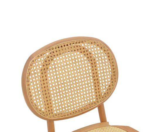 Καρέκλα Zoel pakoworld ξύλο οξιάς και rattan σε φυσική απόχρωση 45x52x82εκ - ΚΑΡΕΚΛΕΣ - ΠΟΛΥΘΡΟΝΕΣ ΕΣ. στο Milonadakis.gr