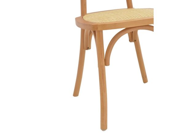 Καρέκλα Zoel pakoworld ξύλο οξιάς και rattan σε φυσική απόχρωση 45x52x82εκ - ΚΑΡΕΚΛΕΣ - ΠΟΛΥΘΡΟΝΕΣ ΕΣ. στο Milonadakis.gr