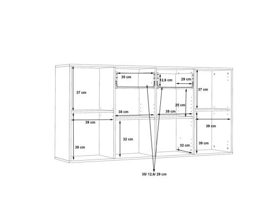 Μπουφές Drepen pakoworld μελαμίνη σε λευκό χρώμα 162.3x34.2x81.7εκ - ΜΠΟΥΦΕΔΕΣ-ΚΟΝΣΟΛΕΣ στο Milonadakis.gr