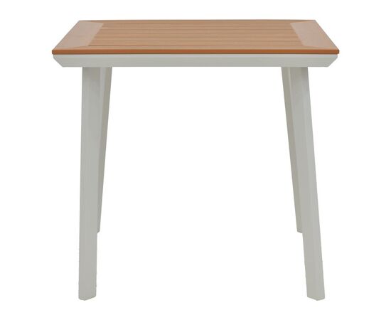 Τραπεζαρία Synergy-Convince σετ 3τεμ pakoworld λευκό αλουμίνιο και plywood σε φυσικό χρώμα 80x80x74εκ - ΣΕΤ ΤΡΑΠΕΖΑΡΙΕΣ στο Milonadakis.gr