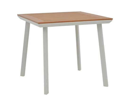 Τραπεζαρία Synergy-Pino σετ 3τεμ pakoworld λευκό αλουμίνιο και plywood σε φυσικό χρώμα 80x80x74εκ - ΣΕΤ ΤΡΑΠΕΖΑΡΙΕΣ στο Milonadakis.gr
