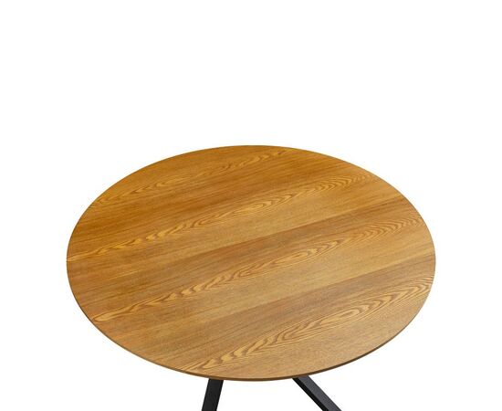 Tραπέζι Cerco pakoworld sonoma mdf και μαύρο μεταλλικό πόδι Φ120x75εκ - ΤΡΑΠΕΖΙΑ ΚΟΥΖΙΝΑΣ στο Milonadakis.gr