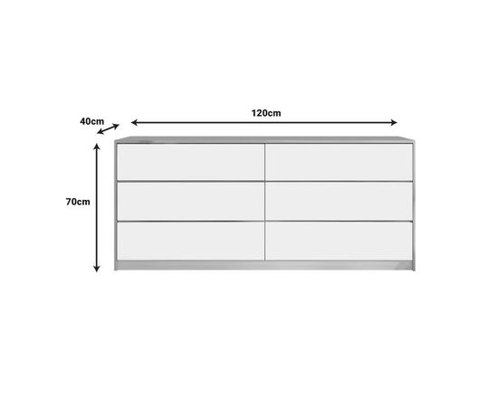 Συρταριέρα Kuanger pakoworld σε λευκή-φυσική απόχρωση 120x40x70εκ - ΣΥΡΤΑΡΙΕΡΕΣ - ΤΟΥΑΛΕΤΕΣ στο Milonadakis.gr