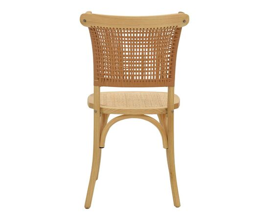 Καρέκλα Karley pakoworld φυσικό ξύλο οξιάς-έδρα φυσικό rattan 48x52x89εκ - ΚΑΡΕΚΛΕΣ - ΠΟΛΥΘΡΟΝΕΣ ΕΣ. στο Milonadakis.gr