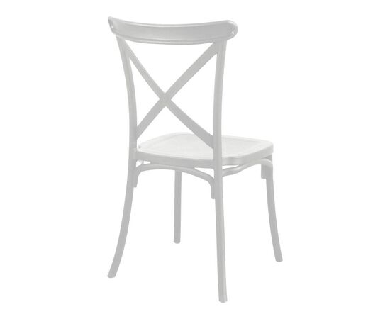 Καρέκλα Crossie pakoworld pp σε λευκή απόχρωση 38x46.5x82εκ - ΚΑΡΕΚΛΕΣ - ΠΟΛΥΘΡΟΝΕΣ στο Milonadakis.gr