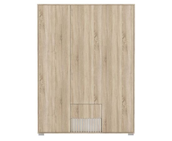 Ντουλάπα Bruse pakoworld μελαμίνη σε sonoma-oak απόχρωση 148.5x56.5x203.2εκ - ΝΤΟΥΛΑΠΕΣ στο Milonadakis.gr