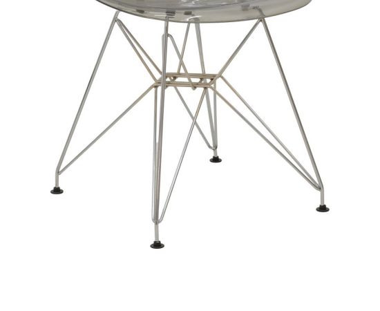 Καρέκλα Adelle pakoworld PP διάφανο γκρι-inox πόδι 46x55x81εκ - ΚΑΡΕΚΛΕΣ - ΠΟΛΥΘΡΟΝΕΣ ΕΣ. στο Milonadakis.gr