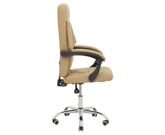 Καρέκλα γραφείου διευθυντή Glorin pakoworld μπεζ pu 60x68x128εκ - ΚΑΡΕΚΛΕΣ ΓΡΑΦΕΙΟΥ στο Milonadakis.gr