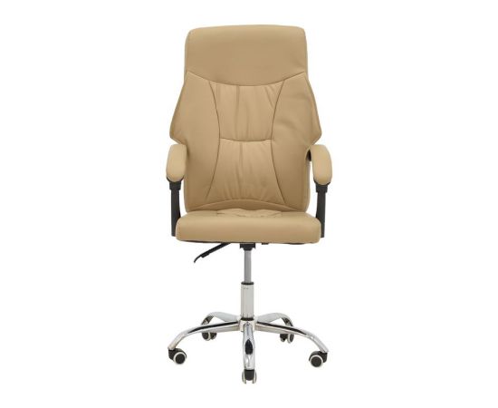 Καρέκλα γραφείου διευθυντή Glorin pakoworld μπεζ pu 60x68x128εκ - ΚΑΡΕΚΛΕΣ ΓΡΑΦΕΙΟΥ στο Milonadakis.gr