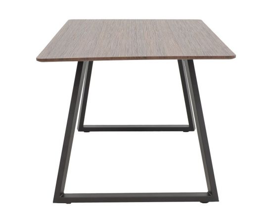 Τραπέζι Winor pakoworld καρυδί mdf-πόδι μαύρο μεταλλικό 160x90x75εκ - ΤΡΑΠΕΖΙΑ ΚΟΥΖΙΝΑΣ στο Milonadakis.gr