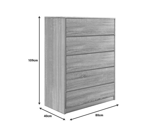 Συρταριέρα Kuanger pakoworld mdf σε φυσική απόχρωση 80x40x109εκ - ΣΥΡΤΑΡΙΕΡΕΣ - ΤΟΥΑΛΕΤΕΣ στο Milonadakis.gr