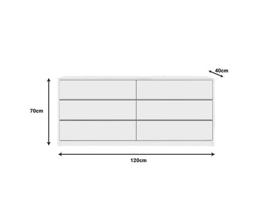 Συρταριέρα Kuanger pakoworld mdf σε λευκή απόχρωση 120x40x70εκ - ΣΥΡΤΑΡΙΕΡΕΣ - ΤΟΥΑΛΕΤΕΣ στο Milonadakis.gr