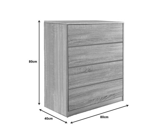 Συρταριέρα Kuanger pakoworld mdf σε φυσική απόχρωση 80x40x80εκ - ΣΥΡΤΑΡΙΕΡΕΣ - ΤΟΥΑΛΕΤΕΣ στο Milonadakis.gr