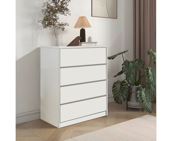 Συρταριέρα Kuanger pakoworld mdf σε λευκή απόχρωση 80x40x80εκ - ΣΥΡΤΑΡΙΕΡΕΣ - ΤΟΥΑΛΕΤΕΣ στο Milonadakis.gr