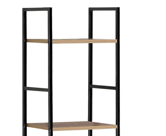 Βιβλιοθήκη Azuel pakoworld φυσικό-μαύρο μέταλλο 29x23.5x144εκ - ΒΙΒΛΙΟΘΗΚΕΣ στο Milonadakis.gr