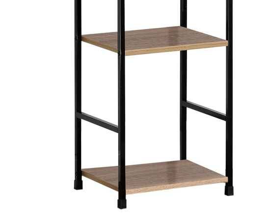 Βιβλιοθήκη Azuel pakoworld φυσικό-μαύρο μέταλλο 29x23.5x144εκ - ΒΙΒΛΙΟΘΗΚΕΣ στο Milonadakis.gr