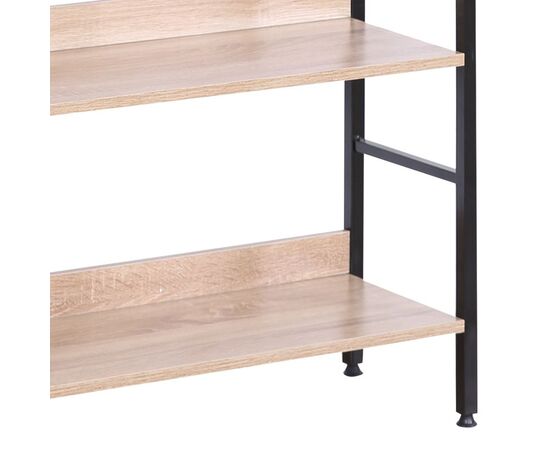 Βιβλιοθήκη Elbo pakoworld φυσικό-μαύρο μέταλλο 60x28x126εκ - ΒΙΒΛΙΟΘΗΚΕΣ στο Milonadakis.gr