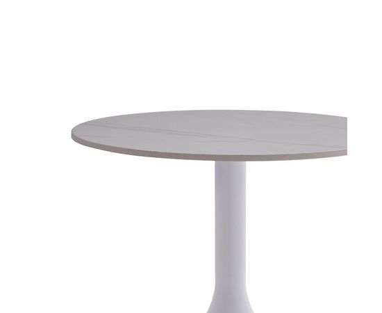 Βοηθητικό τραπέζι Fabron Inart λευκό sintered stone Φ50x52εκ - ΒΟΗΘΗΤΙΚΑ ΤΡΑΠΕΖΑΚΙΑ στο Milonadakis.gr
