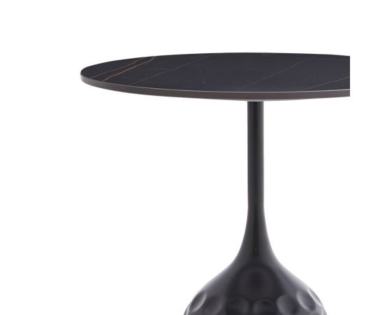 Βοηθητικό τραπέζι Kousien Inart μαύρο sintered stone Φ50x60εκ - ΒΟΗΘΗΤΙΚΑ ΤΡΑΠΕΖΑΚΙΑ στο Milonadakis.gr