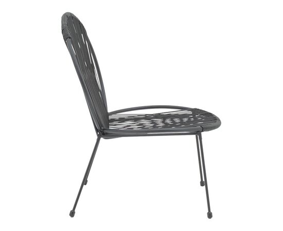 Καρέκλα κήπου Dapper pakoworld μαύρο μέταλλο-pe μαύρο 64.5x74.5x76εκ - ΚΑΡΕΚΛΕΣ - ΠΟΛΥΘΡΟΝΕΣ στο Milonadakis.gr