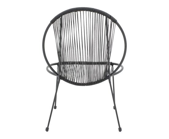 Καρέκλα κήπου Dapper pakoworld μαύρο μέταλλο-pe μαύρο 64.5x74.5x76εκ - ΚΑΡΕΚΛΕΣ - ΠΟΛΥΘΡΟΝΕΣ στο Milonadakis.gr