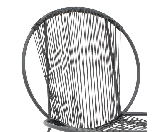 Καρέκλα κήπου Dapper pakoworld μαύρο μέταλλο-pe μαύρο 64.5x74.5x76εκ - ΚΑΡΕΚΛΕΣ - ΠΟΛΥΘΡΟΝΕΣ στο Milonadakis.gr