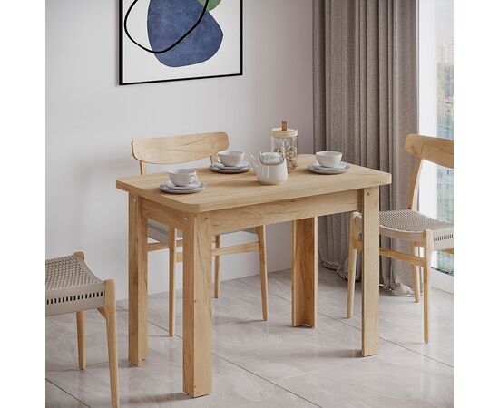 Τραπέζι Celeste pakoworld μελαμίνης σε oak απόχρωση 100x60x73.5εκ - ΤΡΑΠΕΖΙΑ ΚΟΥΖΙΝΑΣ στο Milonadakis.gr