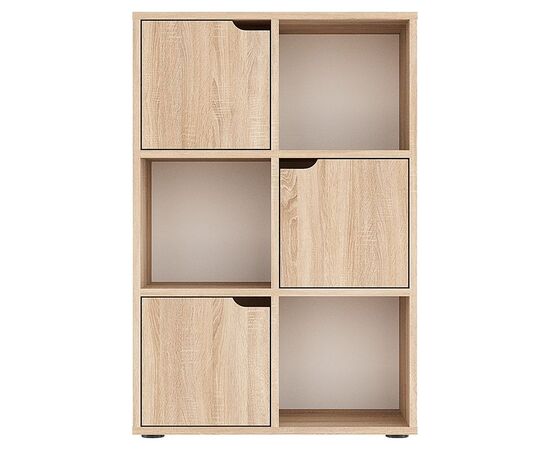Βιβλιοθήκη Bookel pakoworld μελαμίνης σε sonoma απόχρωση 59.5x27.5x89εκ - ΒΙΒΛΙΟΘΗΚΕΣ στο Milonadakis.gr