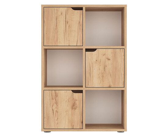 Βιβλιοθήκη Bookel pakoworld μελαμίνης σε oak απόχρωση 59.5x27.5x89εκ - ΒΙΒΛΙΟΘΗΚΕΣ στο Milonadakis.gr