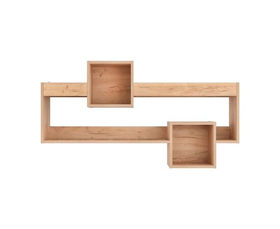 Ραφιέρα τοίχου Shellie pakoworld μελαμίνης σε oak απόχρωση 120x28x65εκ - ΡΑΦΙΑ ΤΟΙΧΟΥ στο Milonadakis.gr