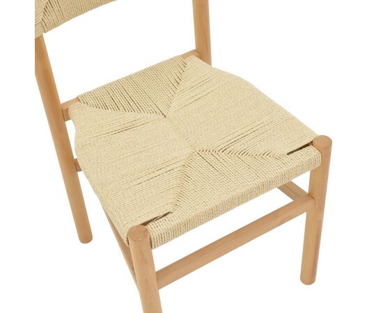 Καρέκλα Oarvine pakoworld φυσικό rubberwood-φυσικό σχοινί 46x52x88εκ - ΚΑΡΕΚΛΕΣ - ΠΟΛΥΘΡΟΝΕΣ ΕΣ. στο Milonadakis.gr