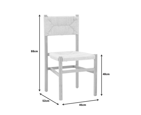 Καρέκλα Oarvine pakoworld φυσικό rubberwood-φυσικό σχοινί 46x52x88εκ - ΚΑΡΕΚΛΕΣ - ΠΟΛΥΘΡΟΝΕΣ ΕΣ. στο Milonadakis.gr
