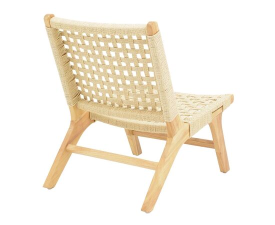 Πολυθρόνα Polisin pakoworld σχοινί-rubberwood σε φυσική απόχρωση 55x80x77εκ - ΚΑΡΕΚΛΕΣ - ΠΟΛΥΘΡΟΝΕΣ ΕΣ. στο Milonadakis.gr