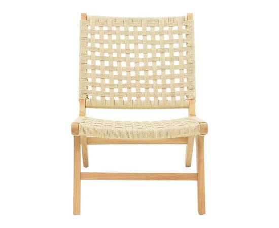 Πολυθρόνα Polisin pakoworld σχοινί-rubberwood σε φυσική απόχρωση 55x80x77εκ - ΚΑΡΕΚΛΕΣ - ΠΟΛΥΘΡΟΝΕΣ ΕΣ. στο Milonadakis.gr