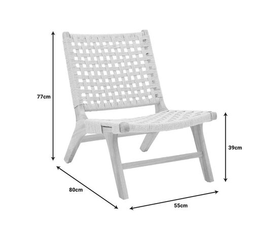 Πολυθρόνα Polisin pakoworld σχοινί-rubberwood σε φυσική απόχρωση 55x80x77εκ - ΚΑΡΕΚΛΕΣ - ΠΟΛΥΘΡΟΝΕΣ ΕΣ. στο Milonadakis.gr
