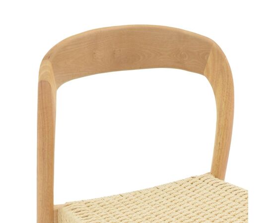 Καρέκλα Tavrine pakoworld σχοινί-rubberwood σε φυσική απόχρωση 47x59x78εκ - ΚΑΡΕΚΛΕΣ - ΠΟΛΥΘΡΟΝΕΣ ΕΣ. στο Milonadakis.gr