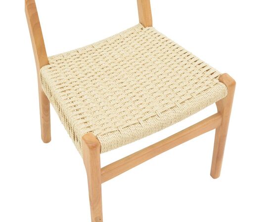 Καρέκλα Eaprine pakoworld φυσικό σχοινί-rubberwood 49x53x77εκ - ΚΑΡΕΚΛΕΣ - ΠΟΛΥΘΡΟΝΕΣ ΕΣ. στο Milonadakis.gr