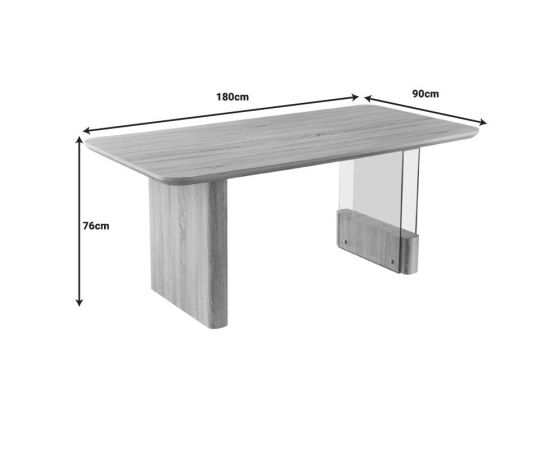 Tραπέζι Faghan pakoworld καφέ mdf 180x90x76εκ - ΤΡΑΠΕΖΙΑ ΚΟΥΖΙΝΑΣ στο Milonadakis.gr