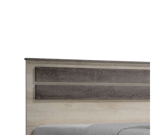 Κρεβάτι διπλό OLYMPUS pakoworld σε χρώμα castilo oak 140x200εκ - ΚΡΕΒΑΤΙΑ στο Milonadakis.gr