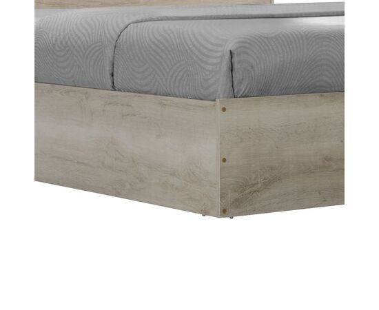 Κρεβάτι διπλό OLYMPUS pakoworld σε χρώμα castilo oak 140x200εκ - ΚΡΕΒΑΤΙΑ στο Milonadakis.gr